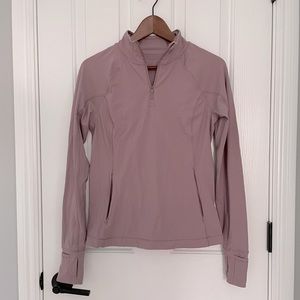 Athleta Rainier Zip Up Top in Flora Mauve